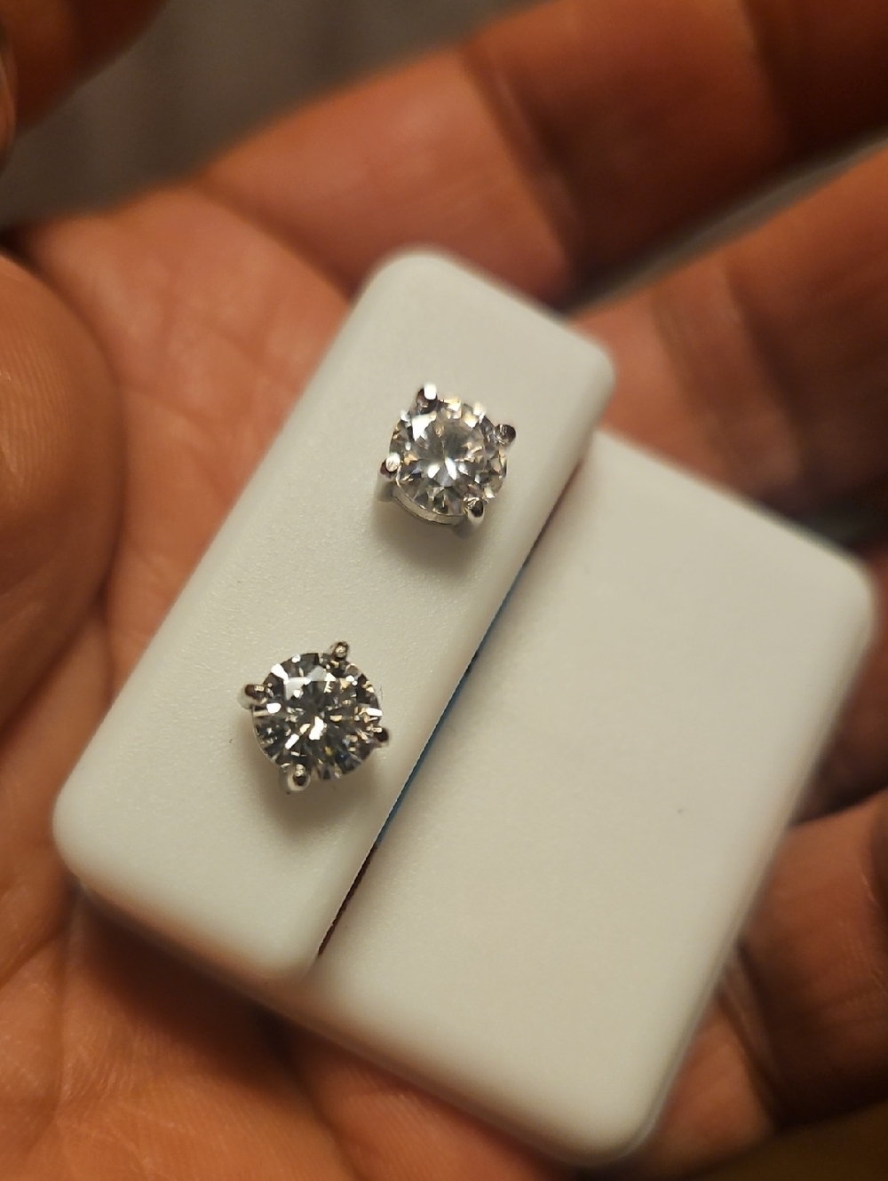 Sterling Silver Moissanite Earrings